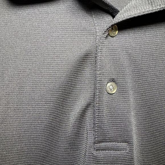 Ben Hogan Power Air Performance Men's Polo Golf Shirt Ribbed Black Size XL - Picture 3 of 5